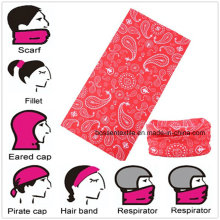 Impressão promocional de logotipo personalizado em microfibra multifuncional personalizada Buff bandana